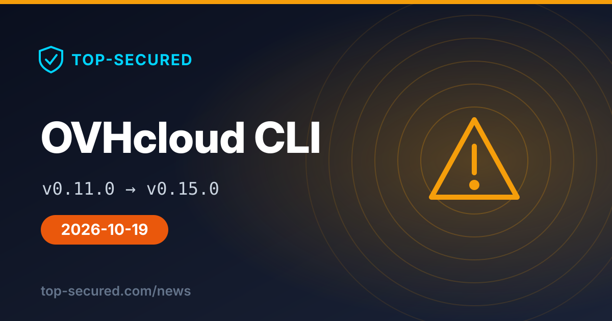 OVHcloud CLI — v0.11.0 → v0.15.0